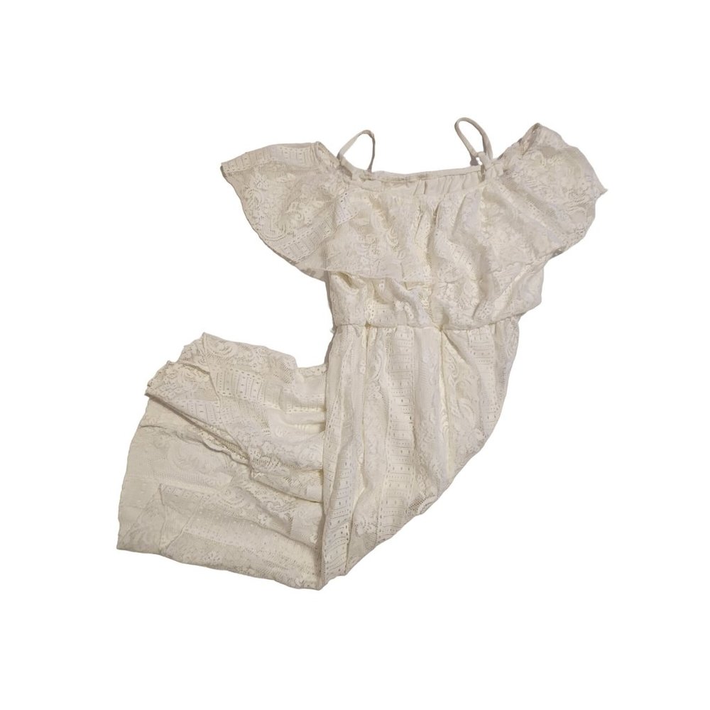 Baileyblue Cream Lace Spaghetti Strap Dress Size Large